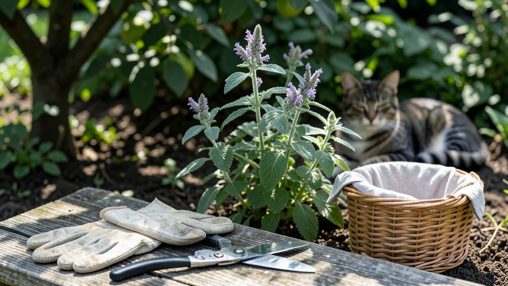 How to Harvest Catnip for Cats: When Leaves Turn Brown & 3 Pro Tips