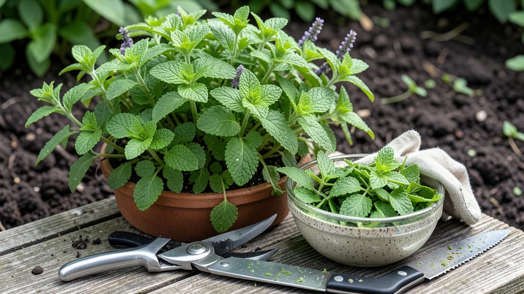 How to Harvest Mint for Tea: Fresh Leaves When Stems Feel Woody & Aroma Peaks
