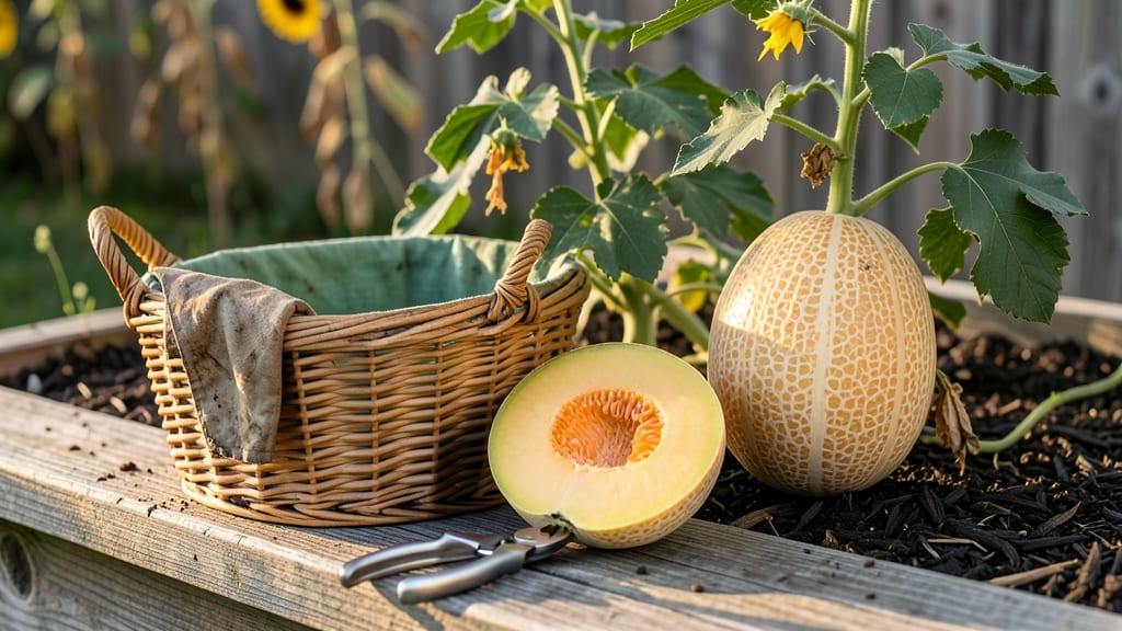When to Harvest Cantaloupe Melons: 3 Tactile Tests for Sweetness Without Cutting