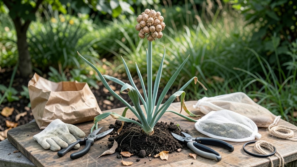 How to Harvest Onion Seeds: When Umbels Turn Brown and Seeds Loosen Naturally