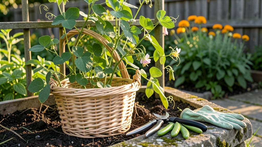 When to Harvest Peas: Pods Crack Open and Seeds Show Through