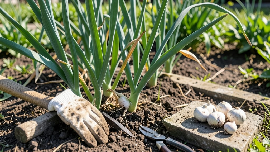 When to Harvest Garlic in Michigan: Soil Temperature Triggers for Perfect Bulbs