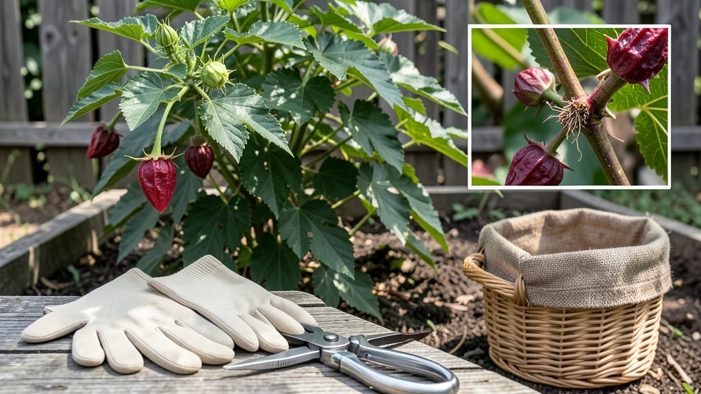 When to Harvest Roselle: 3 Tactile Tests for Peak Tartness & Fiber Strength