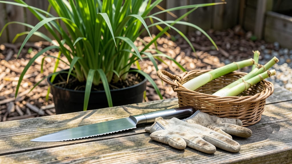 How to Harvest Lemongrass: Stem Thickness Test for Peak Flavor & Oil
