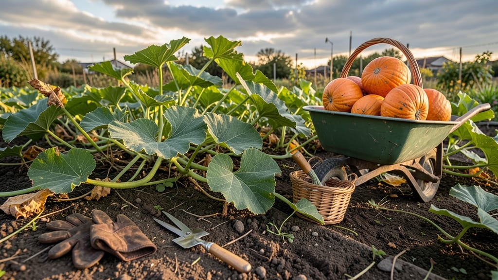 Pumpkin Harvest Time: When Vines Die Back and Skin Hardens Like Armor