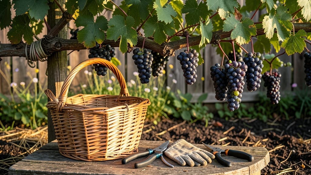 When to Harvest Concord Grapes: Berry Color, Stem Test & Sugar Check