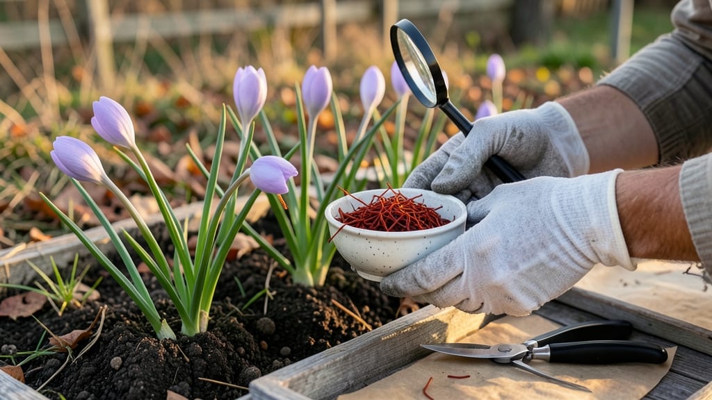 How to Harvest Saffron: When Stigmas Turn Gold (3 Key Cues)