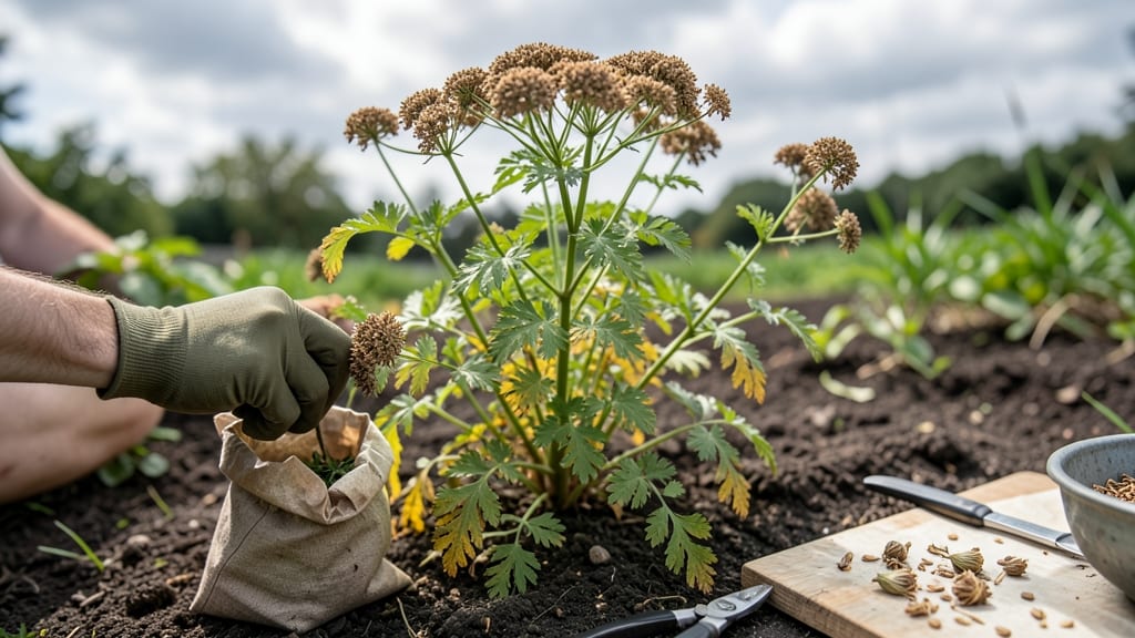 How to Harvest Coriander Seeds: When Pods Turn Brown and Crack Open Naturally