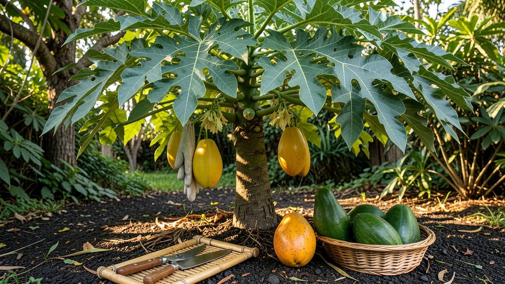When to Harvest Papaya: 3 Unmistakable Color and Texture Clues