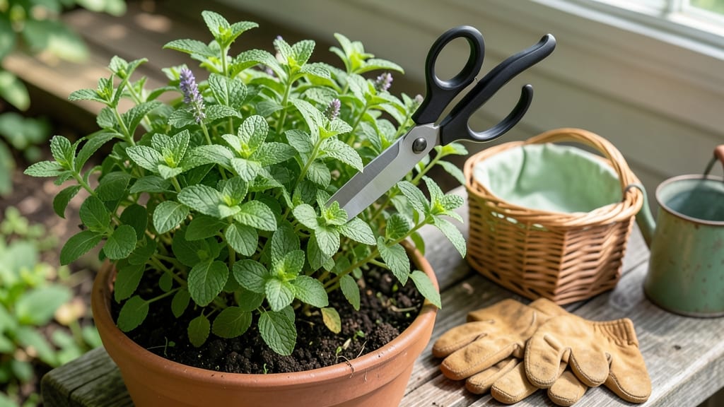 How to Harvest Mint So It Keeps Growing: Trim Right Above Leaf Nodes for Nonstop Regrowth