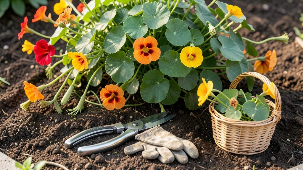 How to Harvest Nasturtium: Pinch-and-Pull Method for Longer Blooms