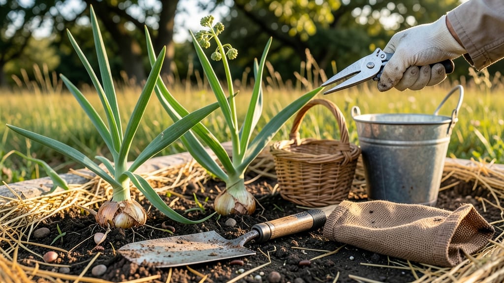 How to Harvest Garlic Bulbs: When to Dig for Maximum Storage Life