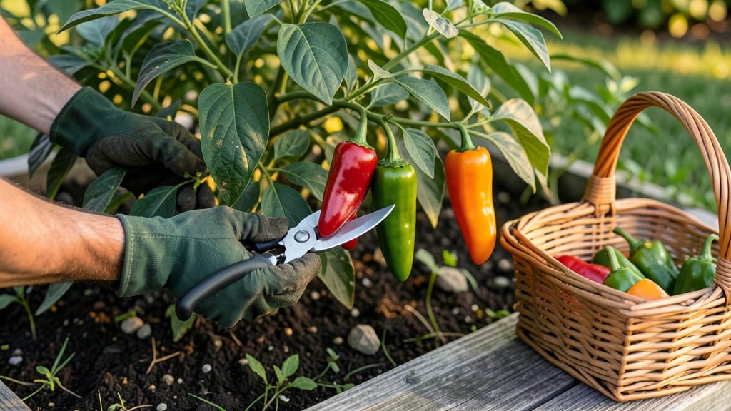 When to Harvest Cowhorn Peppers: Color Shift & Seed Check for Peak Heat