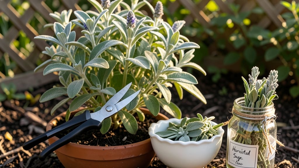 How to Harvest Sage So It Keeps Growing: Prune at Flower Buds for Year-Round Regrowth