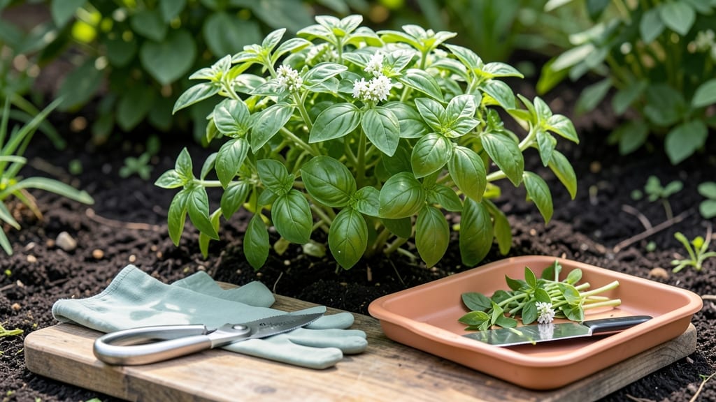 How to Harvest Basil: The 3-Stage Pinch Test for Peak Flavor