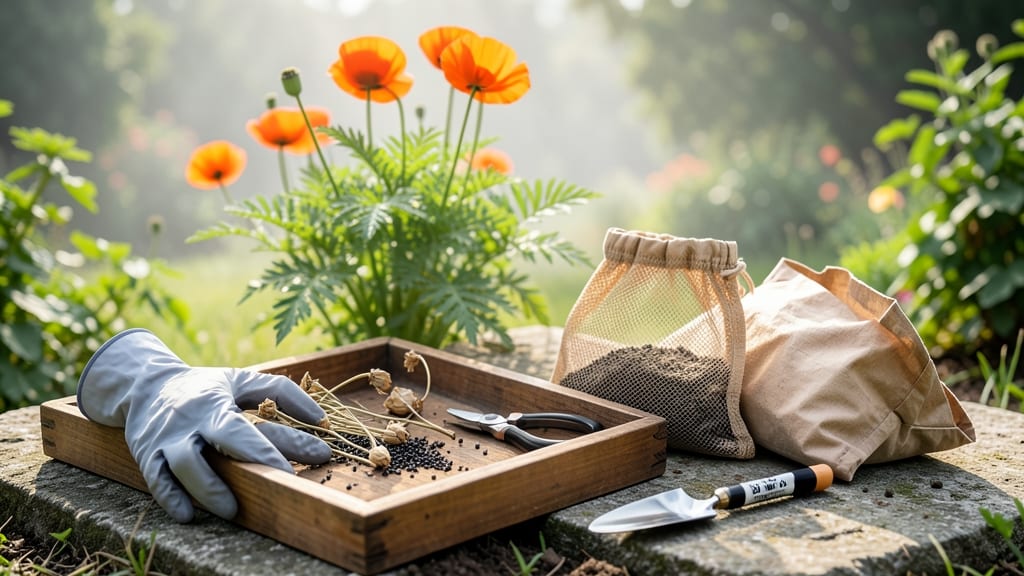 How to Harvest Poppy Seeds for Planting: When Pods Crack Open Naturally