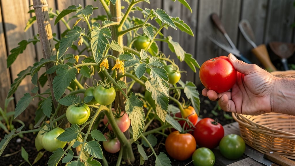 When to Pick Tomato: Stem Twist Angle for Peak Flavor & Yield