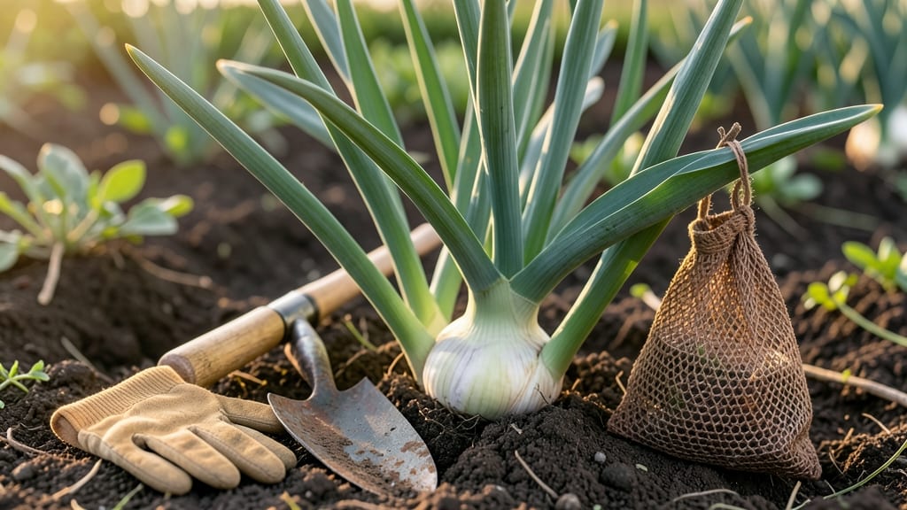 When to Harvest Softneck Garlic: Paper-Thin Wrappers & Firm Bulbs