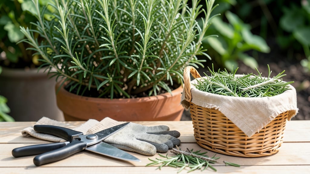 How to Harvest Rosemary: When Stems Turn Wooden and Leaf Tips Curl