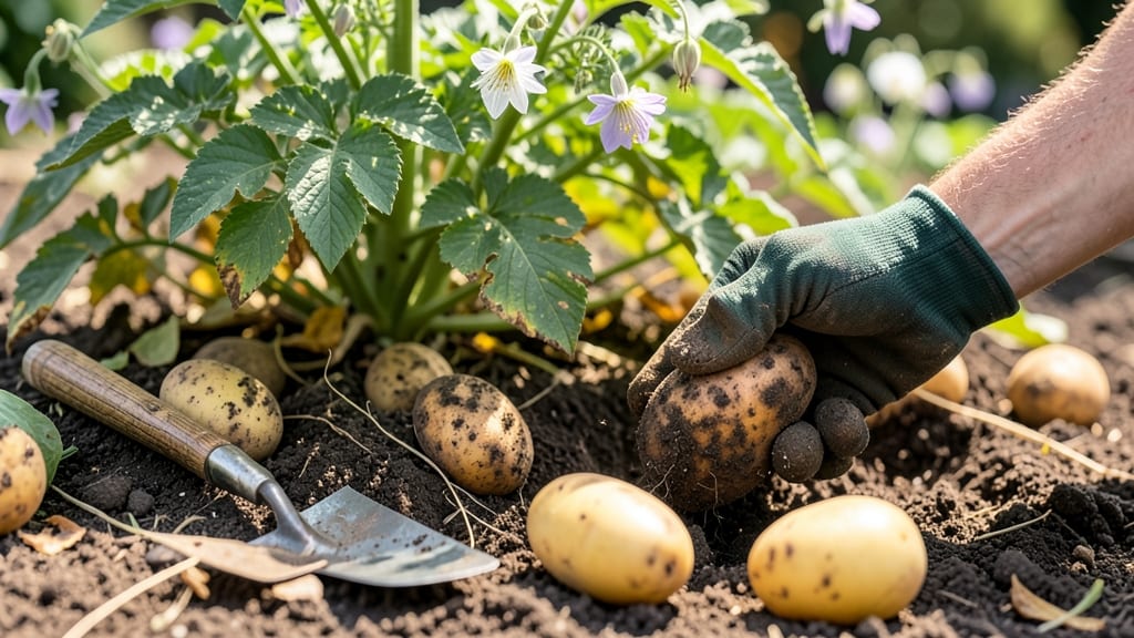 How to Know When to Harvest Potatoes: 3 Visual Cues for Perfect Digging Time