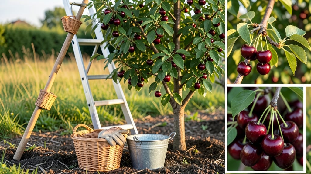 How to Pick Cherries From a Tree: Gentle Shake & Basket Techniques for Zero Waste