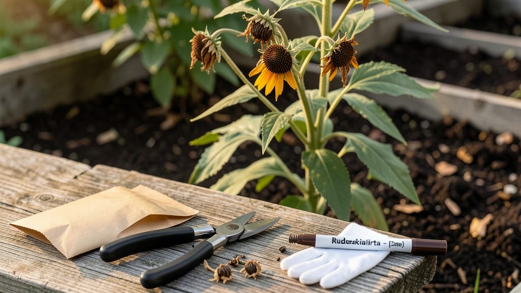 How to Harvest Rudbeckia Seeds: Dry Heads on Stems for Easy Collection