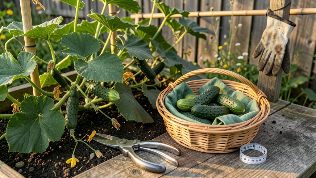 When to Pick Cucumbers for Pickling: Small Size and Seed Hardness Tricks