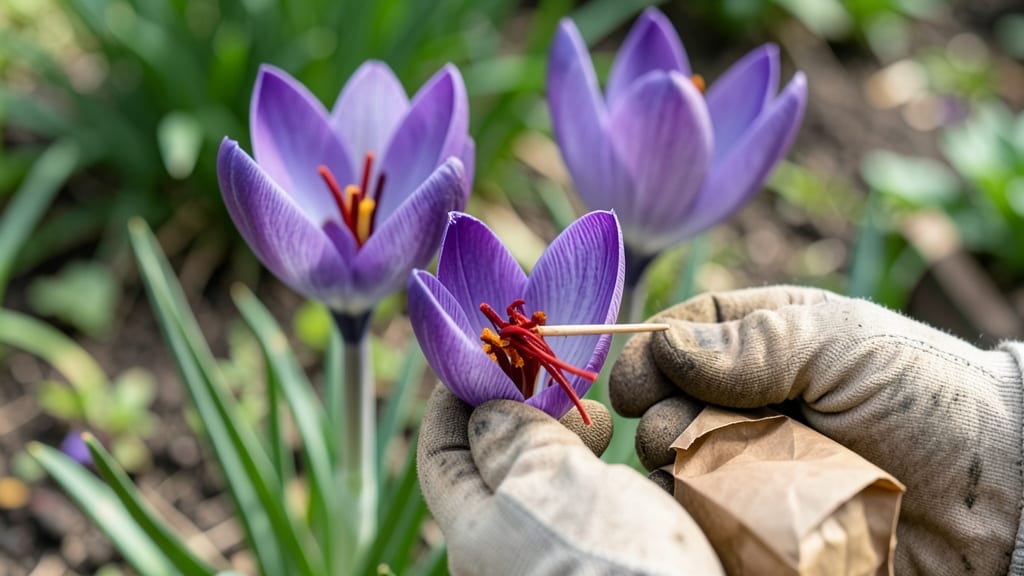 How to Harvest Saffron From Crocus: Thread Extraction Timing for Maximum Yield