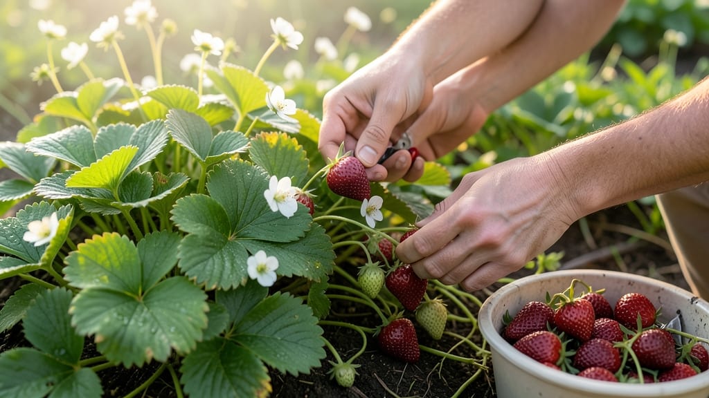 How to Harvest Strawberries: Plucking Tips for Ripe Berries Without Damaging Plants
