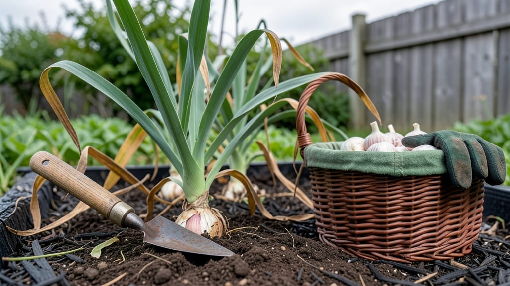 When to Harvest Garlic in Georgia: Soil Loosening Test for Peak Bulb Size