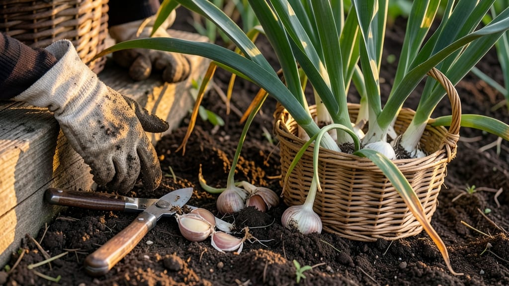 How to Know When to Harvest Your Garlic: Paper-Skin Test & Scapes Rule