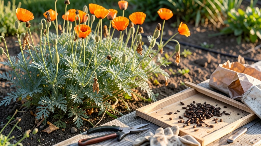 How to Harvest California Poppy Seeds: 3 Visual Cues for Perfect Ripeness Timing