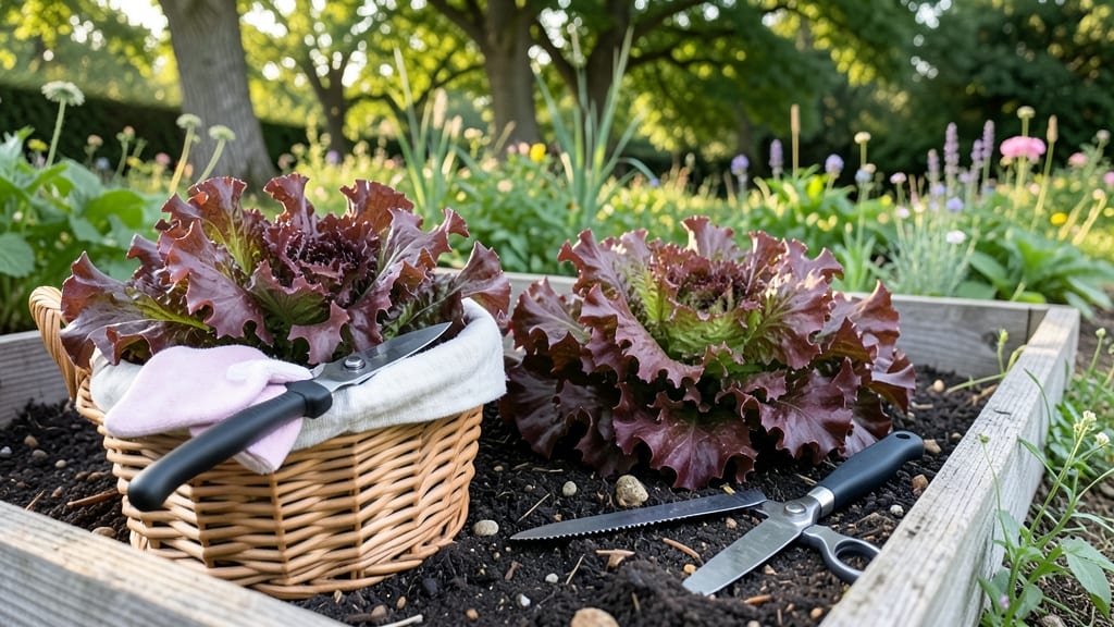 How to Harvest Red Leaf Lettuce: 3 Visual Cues for Crisp, Bitter-Free Leaves